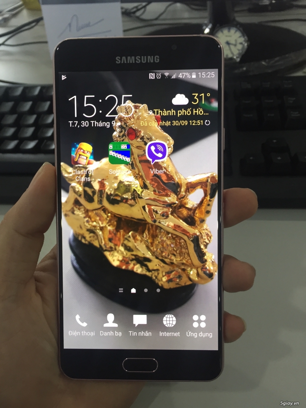 Samsung A7 2016 Rose Gold. 3 tr 8 ra đi nhanh chóng - 1