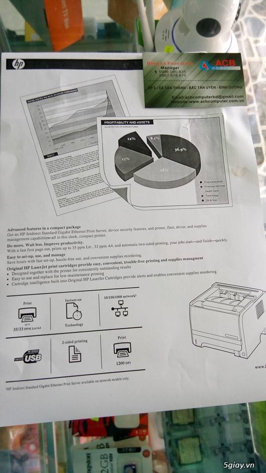 máy in HP laser P2055D  in 2 mặt  tốc độ cực nhanh - 5