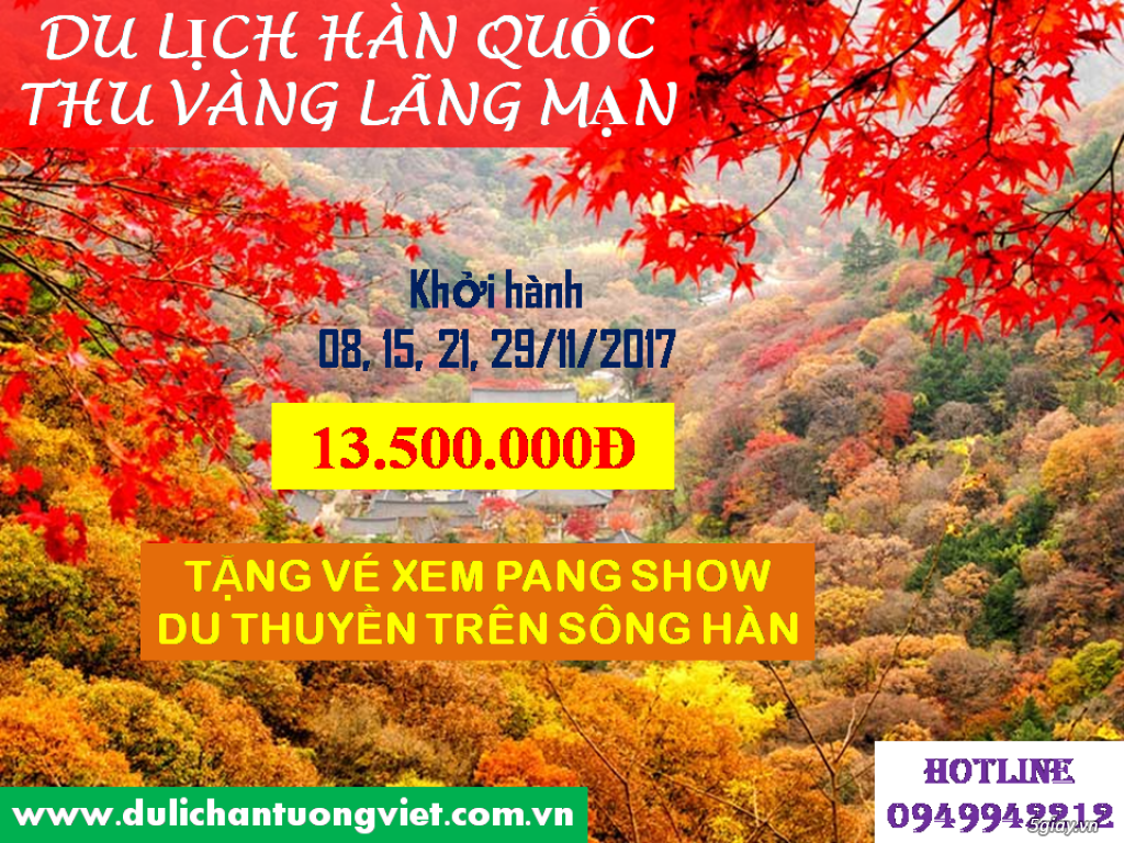 Du lịch Hàn Quốc Siêu tiết kiệm