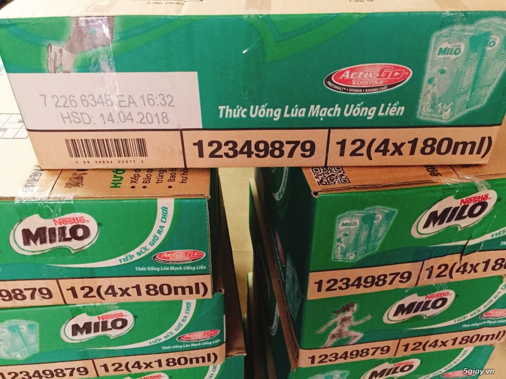 Sữa Thùng Milo Nestle 180ml (48hop)