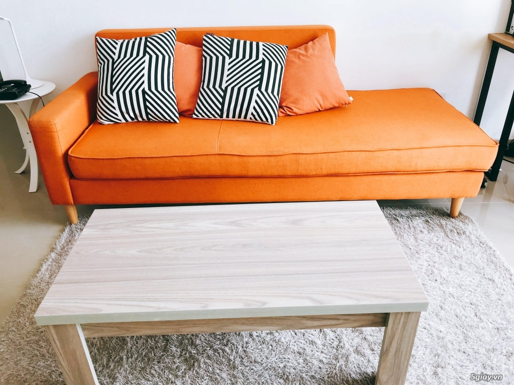 Cần bán sofa + bàn sofa hiện đại mới 95%, tặng kèm thảm sàn Hàn Quốc