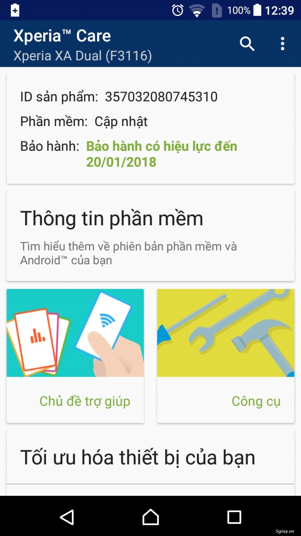 Sony XA Đen BH 01/2018, Oppo Neo 5