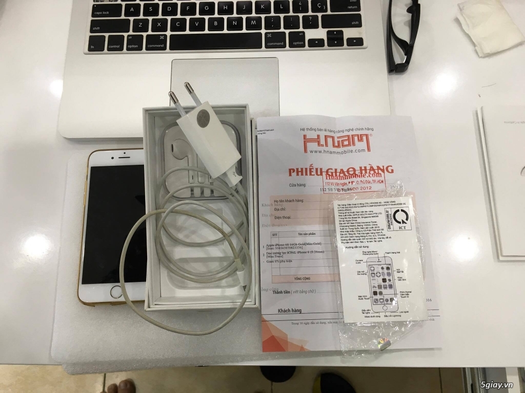 iphone 6s 16gb gold chính hãng fullbox