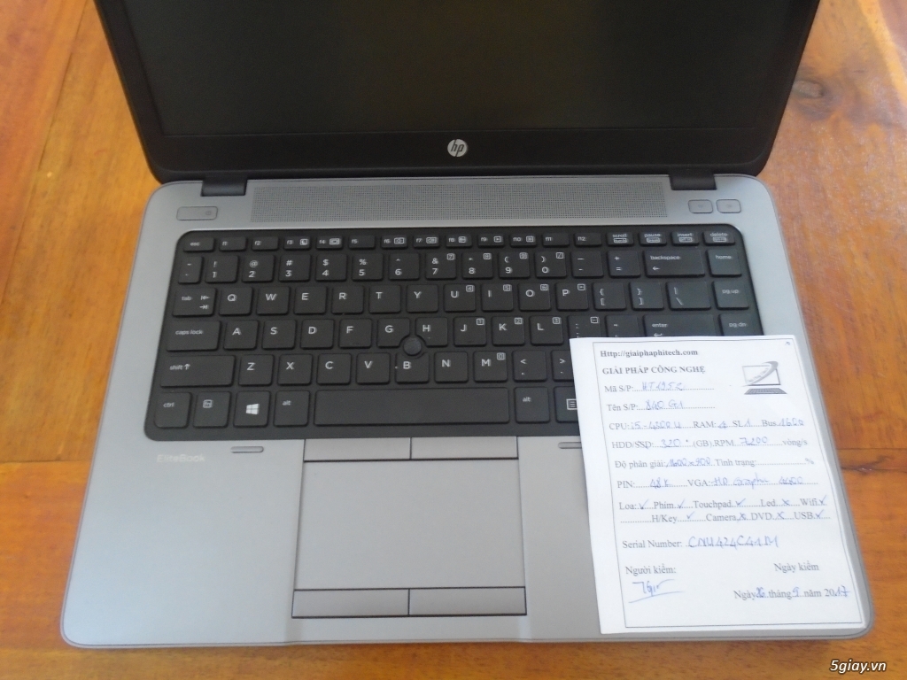 Laptop HP 840G2 Tuyệt đẹp 99,99%