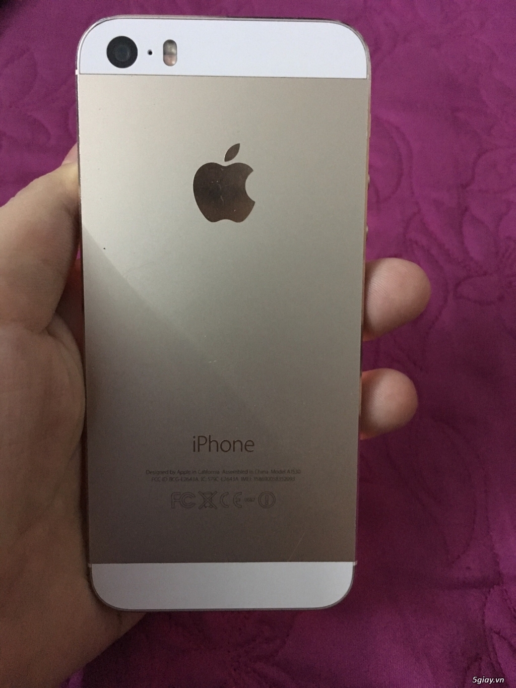 Cần bán iphone 5s màu gold 64gb - 4