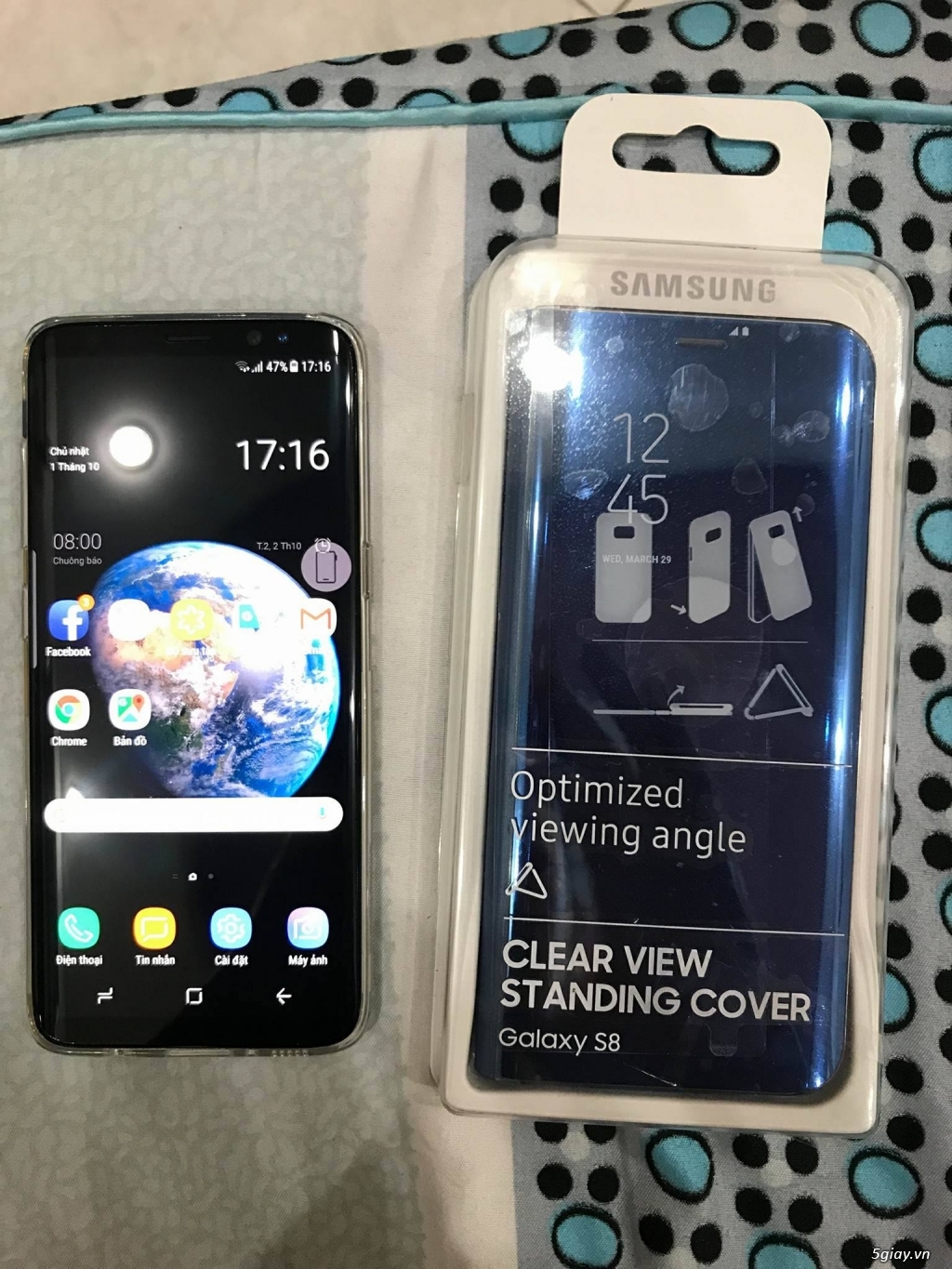 Bao da cao cấp ClearView cho Samsung Galaxy S8 - 1