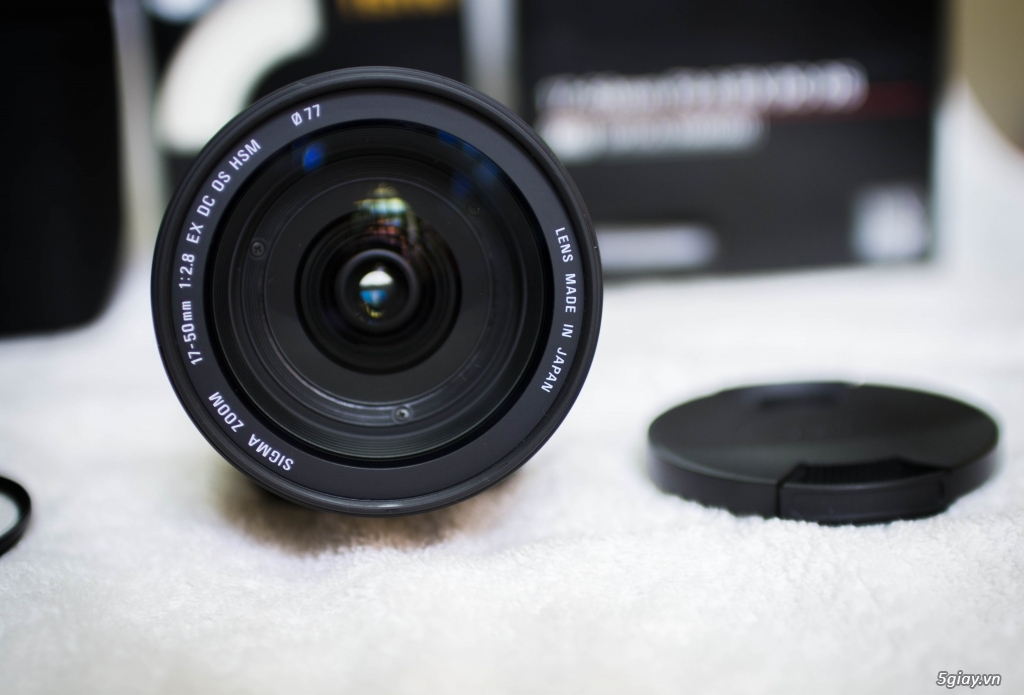 Bán lens Sigma 17-50 F2.8 for Canon mới 99.99% kèm Filter ngon còn BH - 2