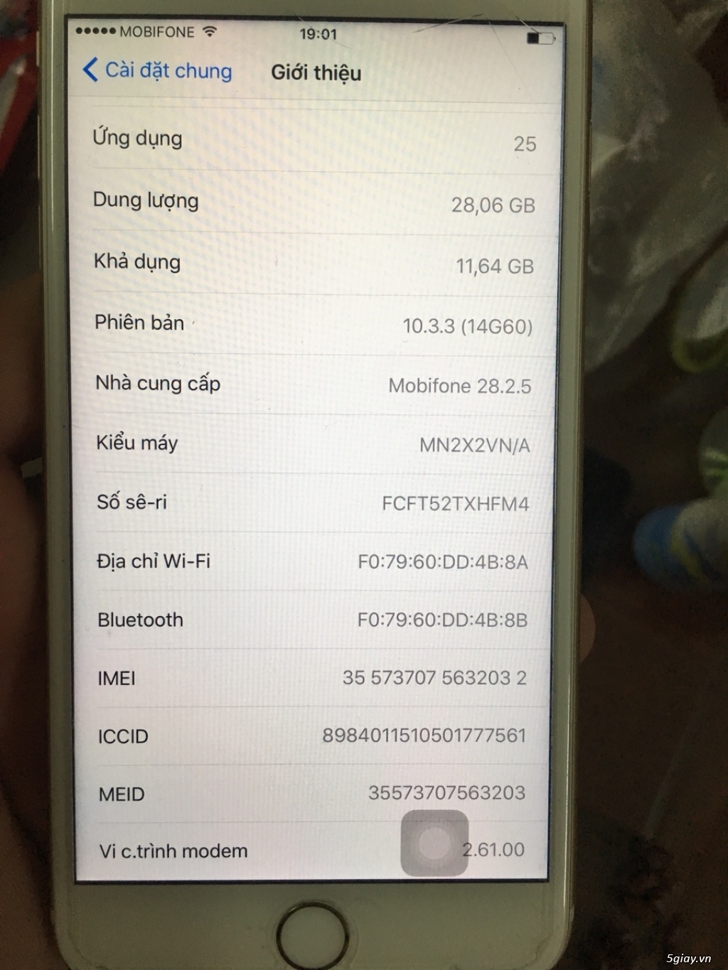 IPHONE 6S PLUS 32GB: Chính hãng, Mua TGDD, BH đến 30/04/2018, full box - 6