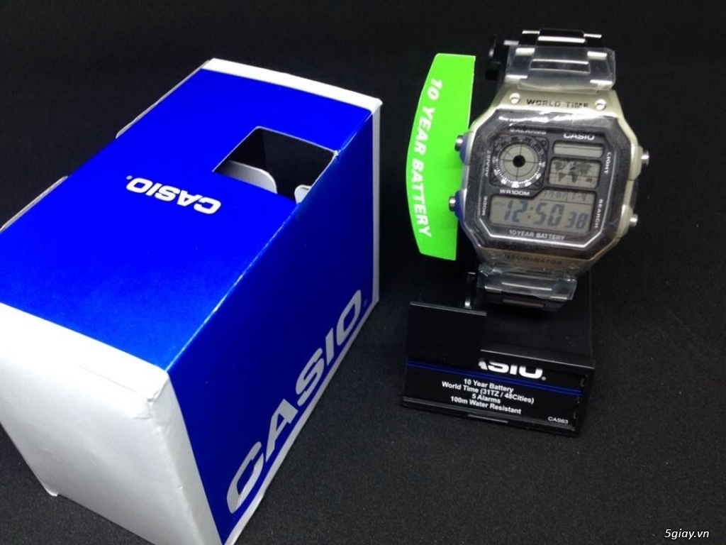 Casio 1200 WorldTime AE-1200WHD - Pin 10 năm - 2
