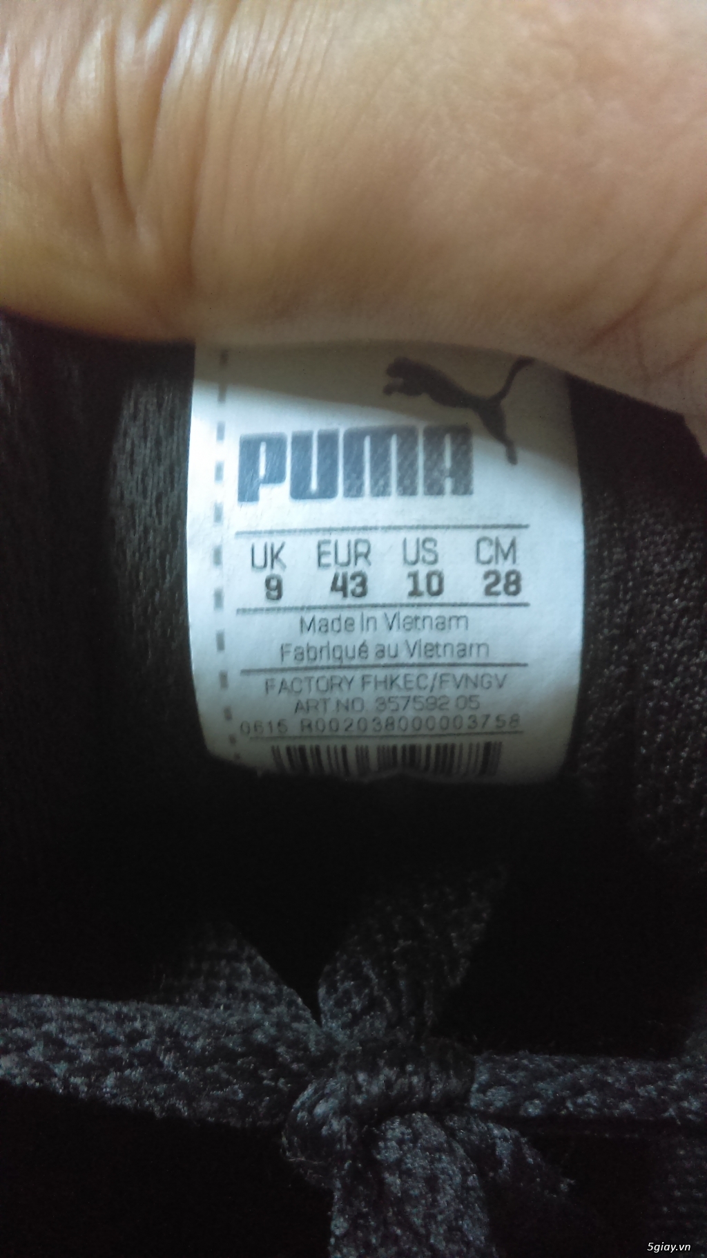 Puma real 100% ,size 43 , lên đồ đẹp 550k ! - 2