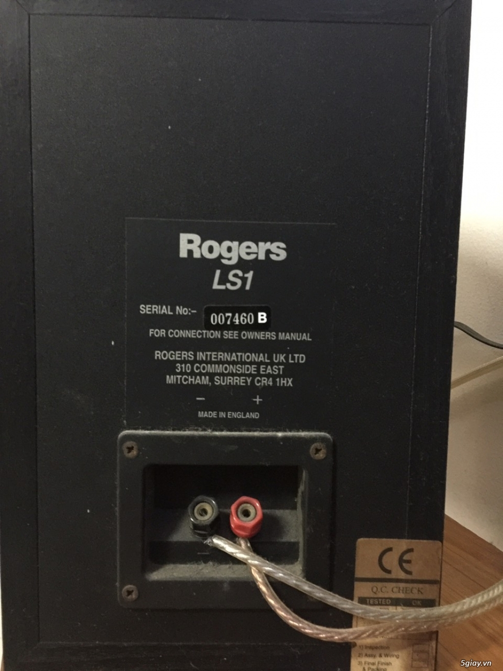 Nhượng lại loa Rogers LS1 nguyên bản Anh+Ampli Pioneer VSA-D6 5.1 - 3
