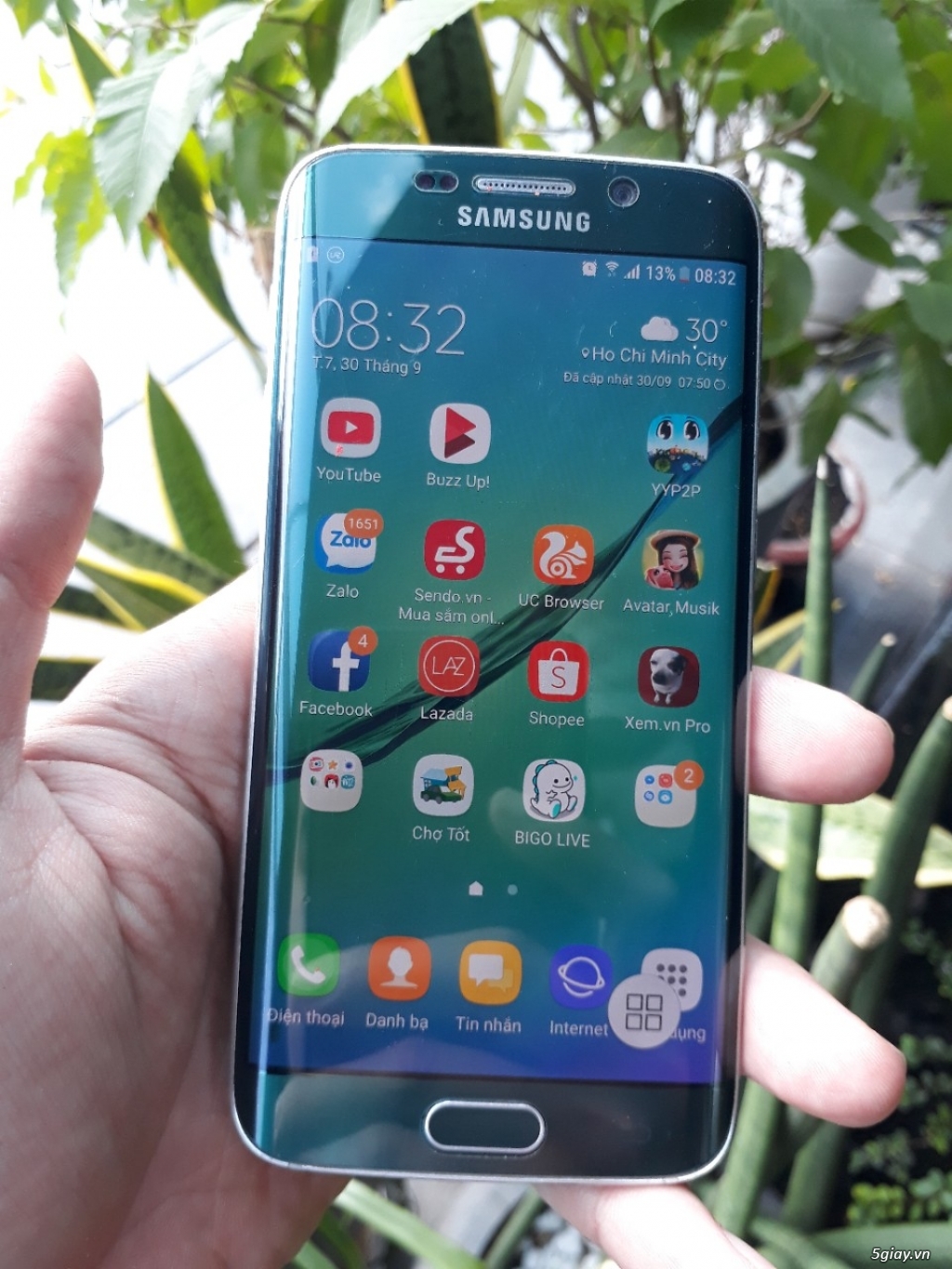 Samsung galaxy s6 edge màu lục bảo
