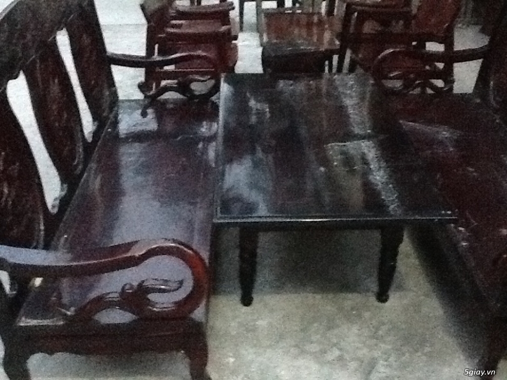 ___ Thanh lý 15 bộ salon gỗ các loại ( hình thật ) - 3