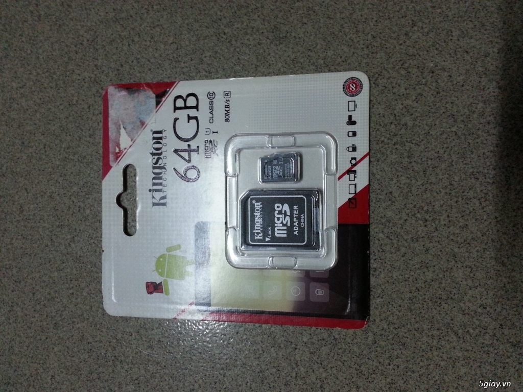Thẻ nhớ Kingston 64GB MicroSD (80MB/s) mới