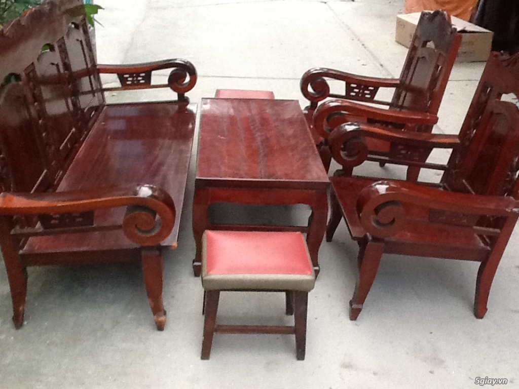 ___ Thanh lý 15 bộ salon gỗ các loại ( hình thật ) - 2