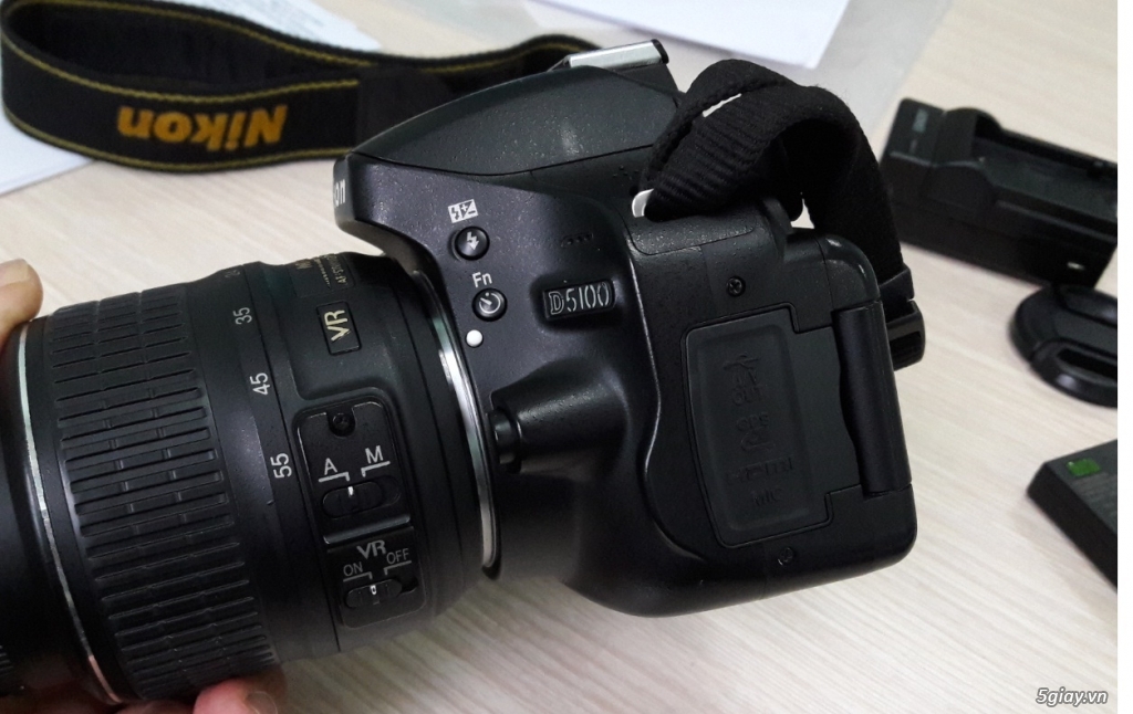 Nikon D5100 kèm lens 18-55 VR, máy đẹp - 1