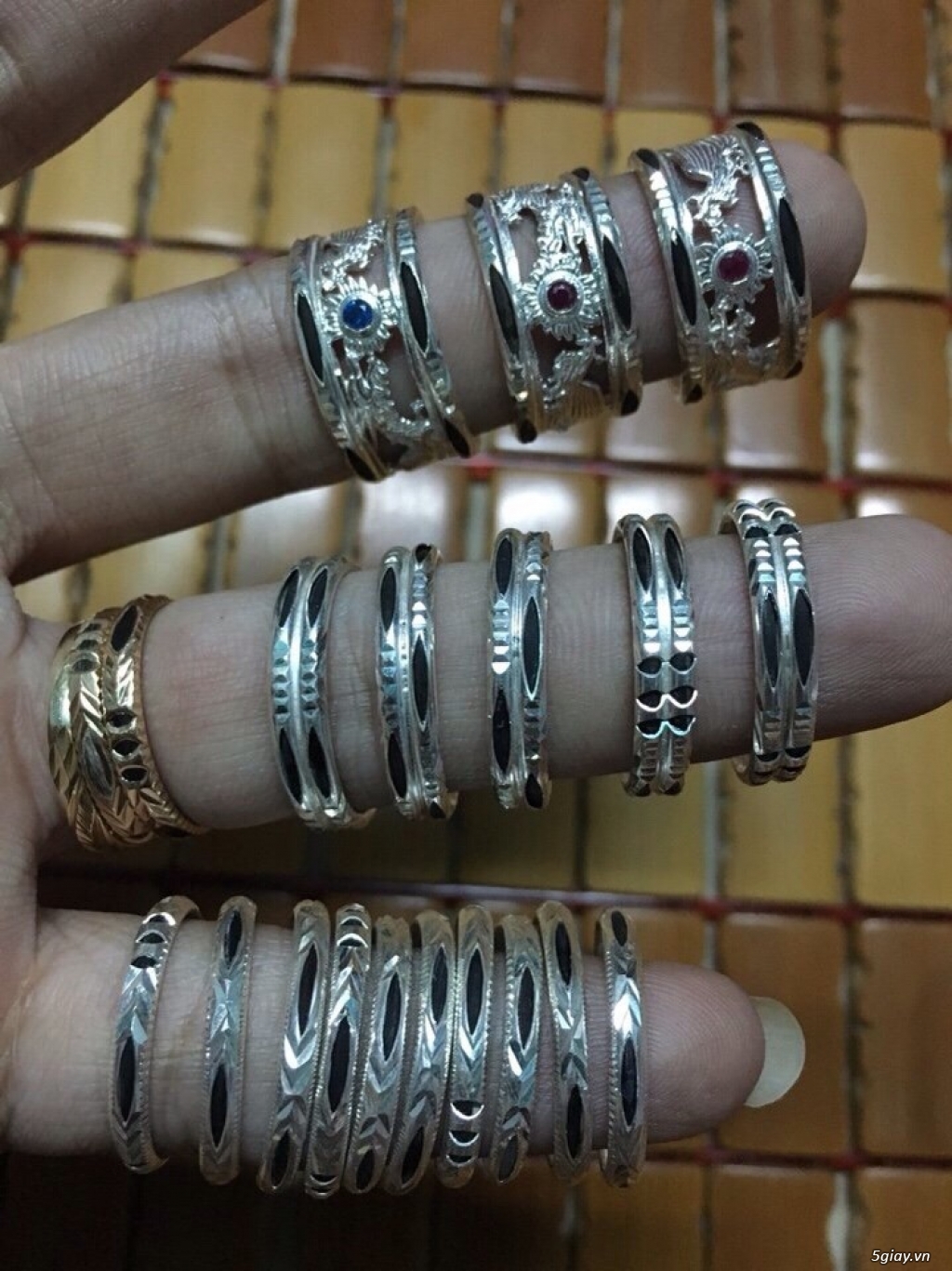 Mặt dây, Nhẫn Cẩm thạch chạm rồng, Tỳ hưu phong thuỷ - 19