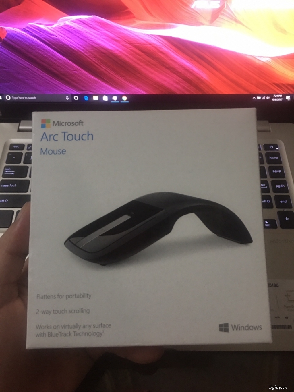 Chuột Microsoft Arc Touch chính hãng, Petro phân phối,nguyên seal,100% - 9