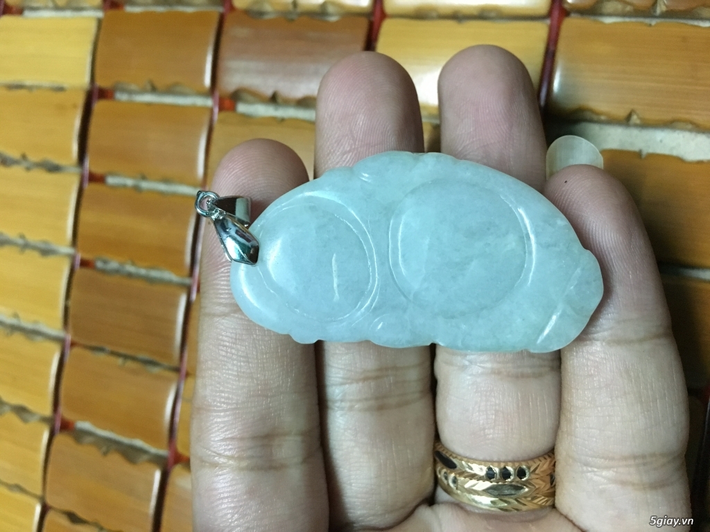 Mặt dây, Nhẫn Cẩm thạch chạm rồng, Tỳ hưu phong thuỷ - 17