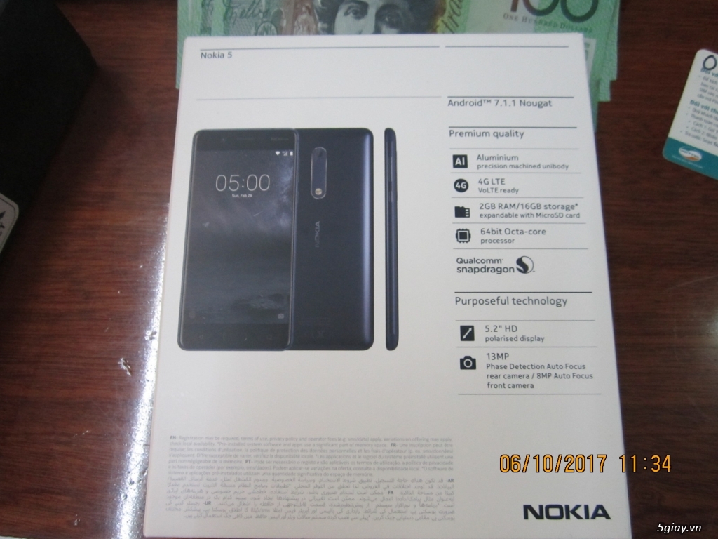 Nokia 5 màu bạc.và philips v377 - 4
