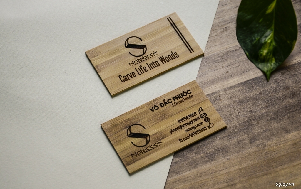 Chuyên sản xuất name cards bằng gỗ, card business bằng gỗ  giá rẻ