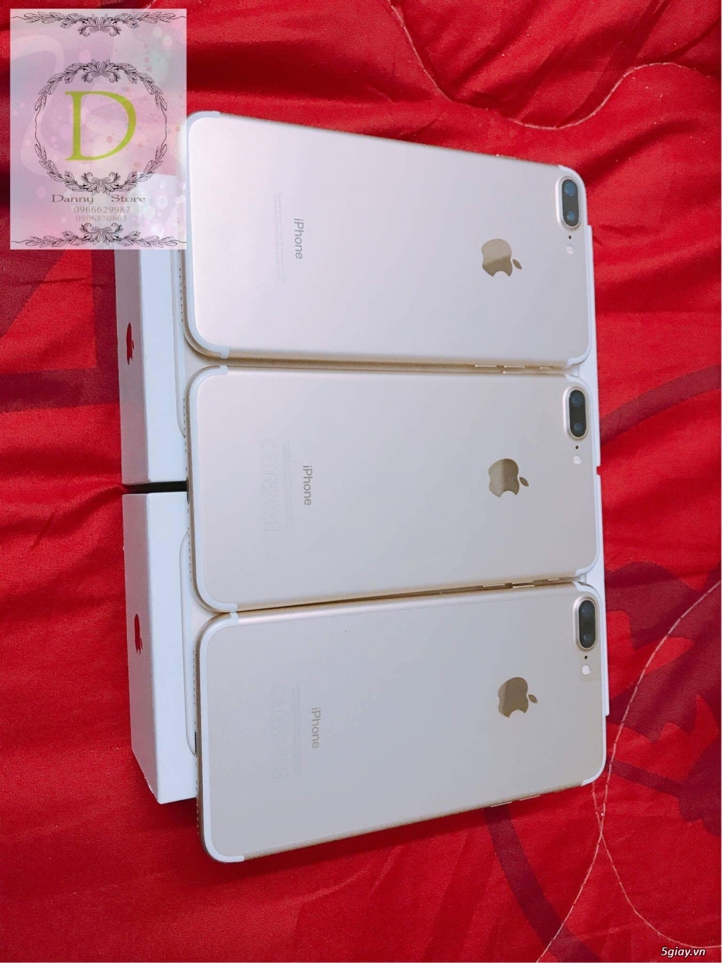 2 cây Iphone 7 plus 128gb quốc tế Gold còn bảo hành apple