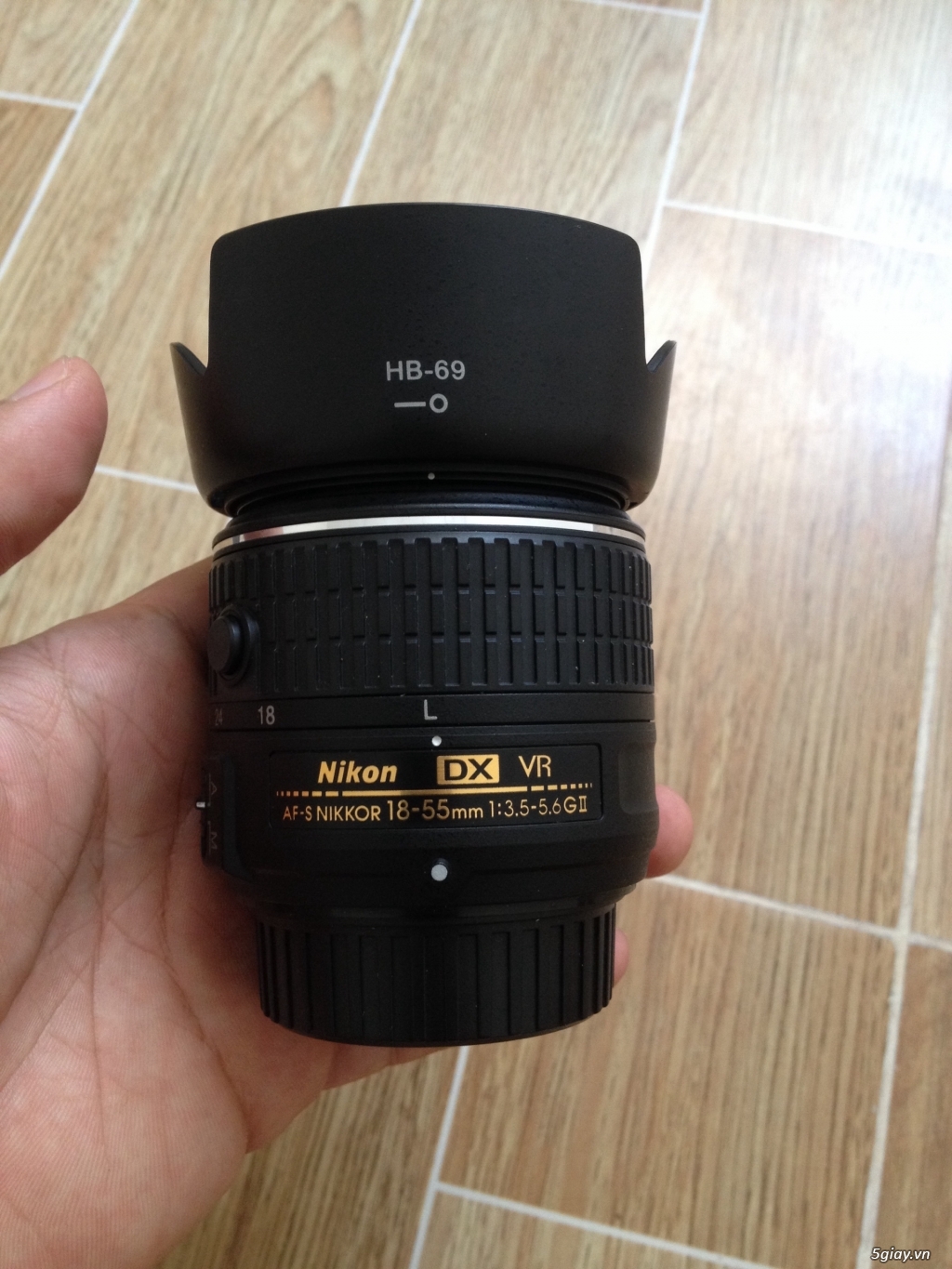 Nikon 18-55 VR II mới 99%, full cap hood fillter - 3