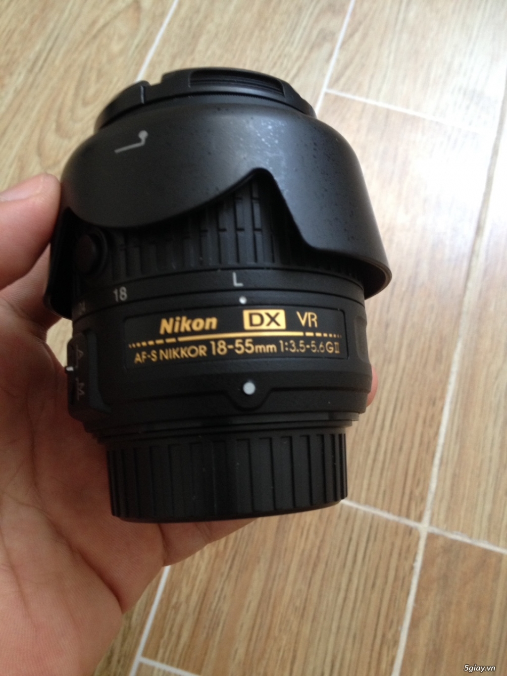 Nikon 18-55 VR II mới 99%, full cap hood fillter
