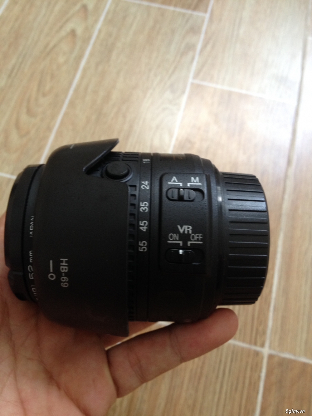 Nikon 18-55 VR II mới 99%, full cap hood fillter - 1