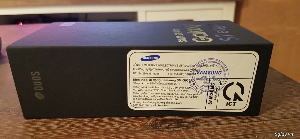 Samsung Galaxy S7 Edge Xanh dương SSVN mới 99% - 2