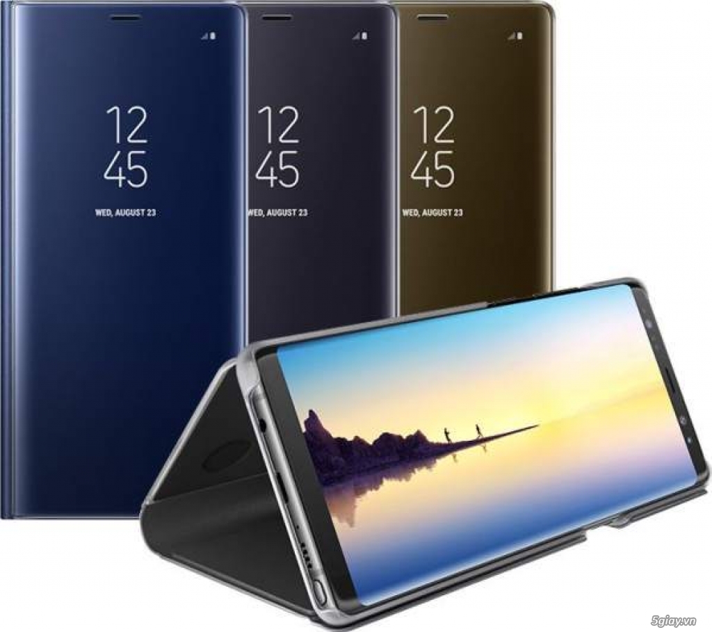 Bao da Clear View Standing Cover Samsung Galaxy Note 8 chính hãng