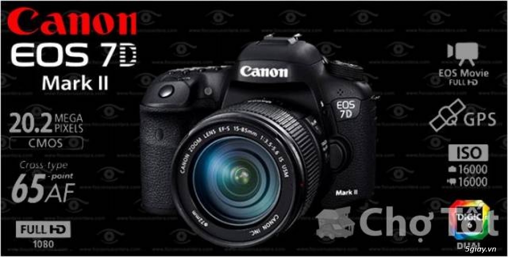 hcm,CANON 7D MARK II +LENS nhật cầm về mới chụp 8k shout giá RẺ !!!! - 3