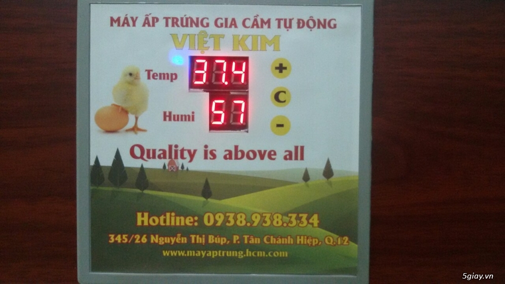 Máy Ấp Trứng Gia Cầm Tự Động Việt Kim