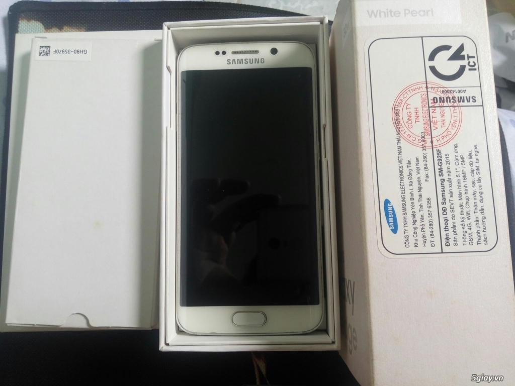 Samsung Galaxy s6 Edge trắng  32g hàng  chính hãng FPT 5tr500k - 2