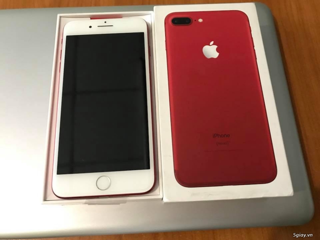 IPHONE 7 PLUS 256G RED LOCK MỸ CHƯA ACTIVE FULL BOX - 7