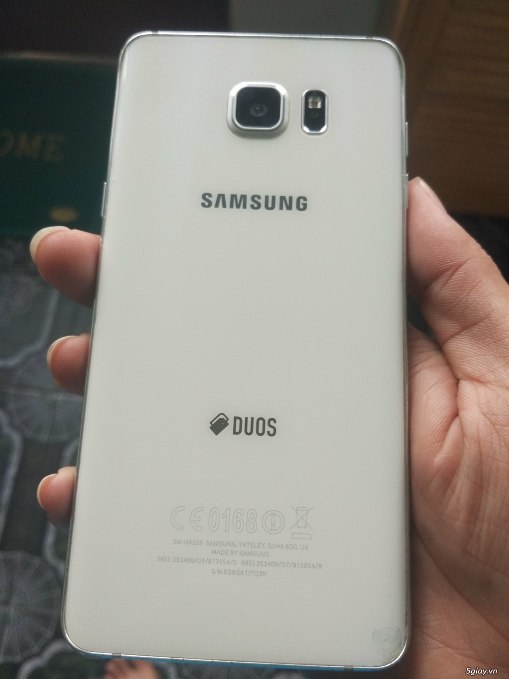 Samsung Note 5 bản 2 sim White Pearl