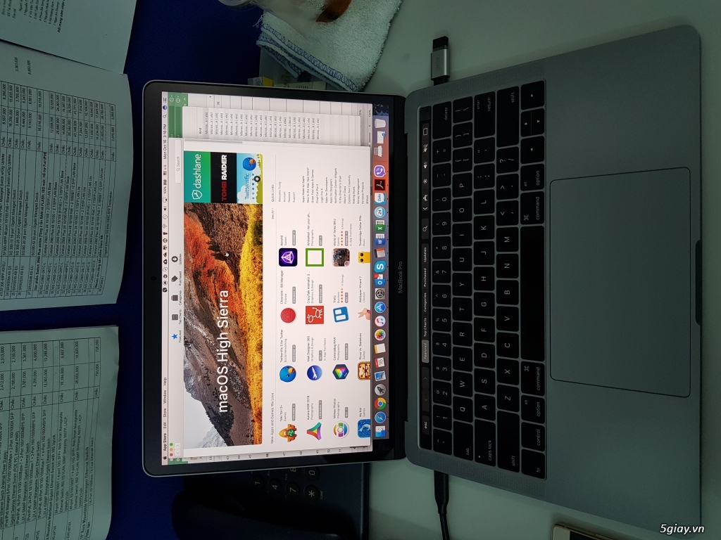 MacbookPro Retina TouchBar13 fullbox BH2018, tặng USB-C dock - 4