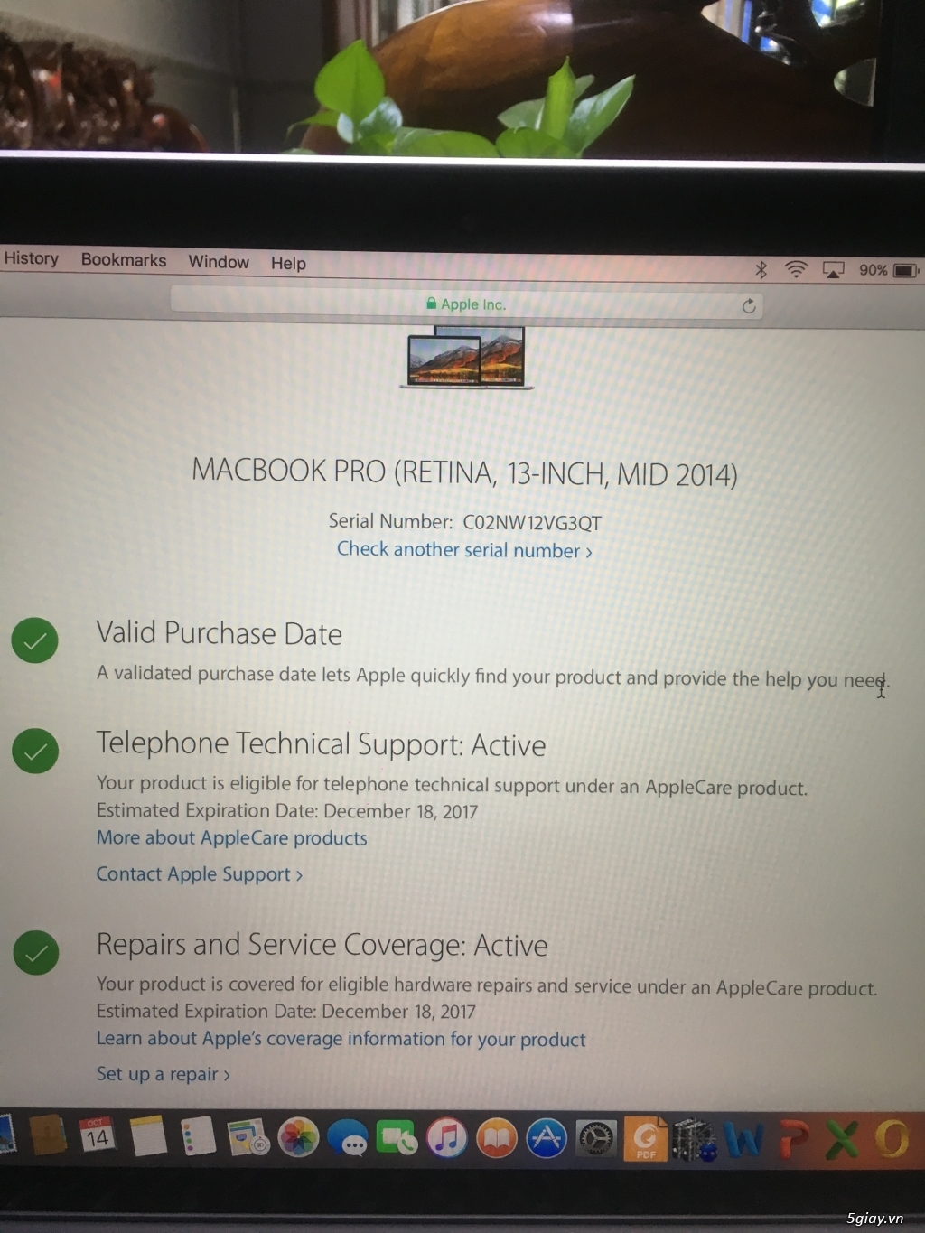 Bán MacBook Pro Retina 2014 Max Option từ Apple i7 16G 512 SSD Còn BH - 7