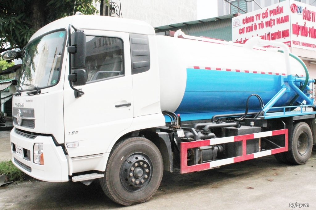 Cần Bán: Xe hút chất thải DongFeng 9 khối (nhập khẩu) - 1