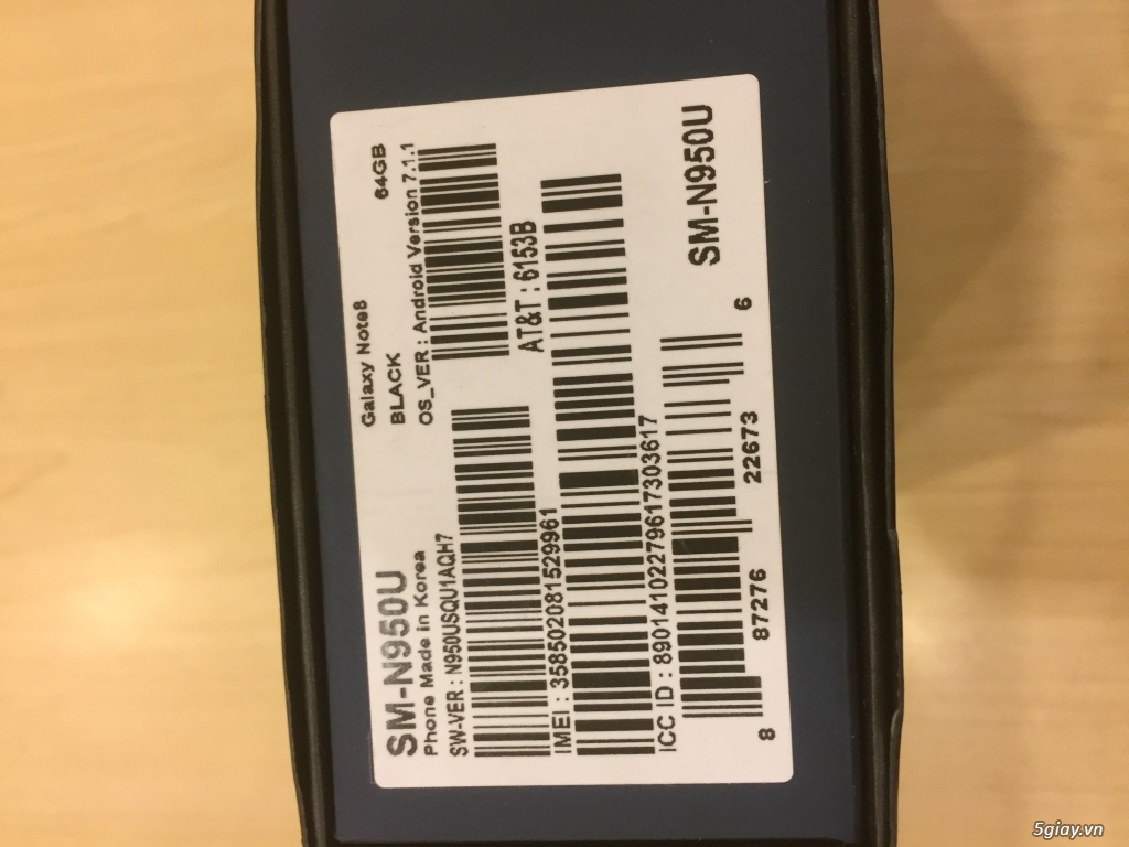 em bán samsung note 8 64gb black 1 sim xách tay mỹ - 3