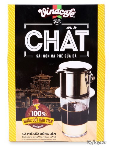 Vinacafe Chất - Sài gòn cà phê sữa đá 10 gói x 29G