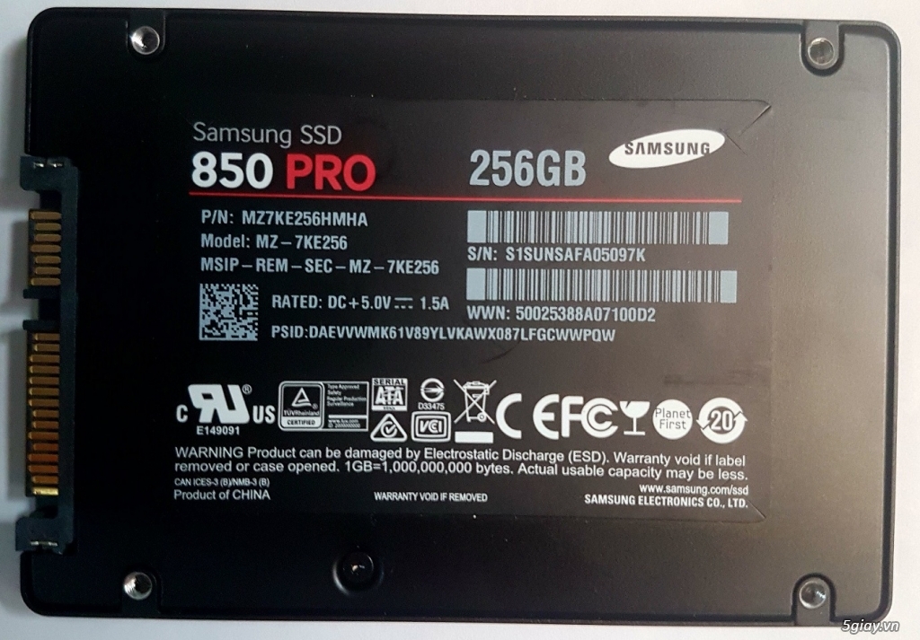 SSD Samsung 850 Pro 256GB