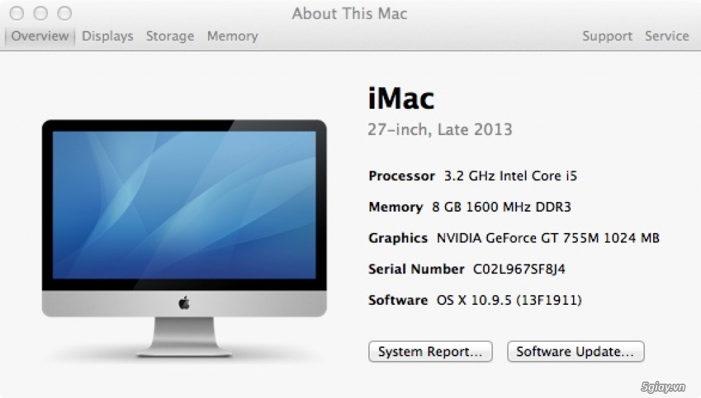 iMac màn 27inch 2k, late 2013, ME088 + kb mouse Apple gen 2