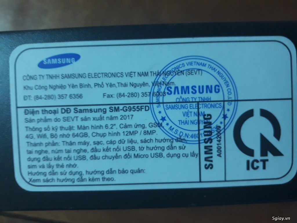 Samsung galaxy s8 plus 64g xanh san hô nguyên seal - 2