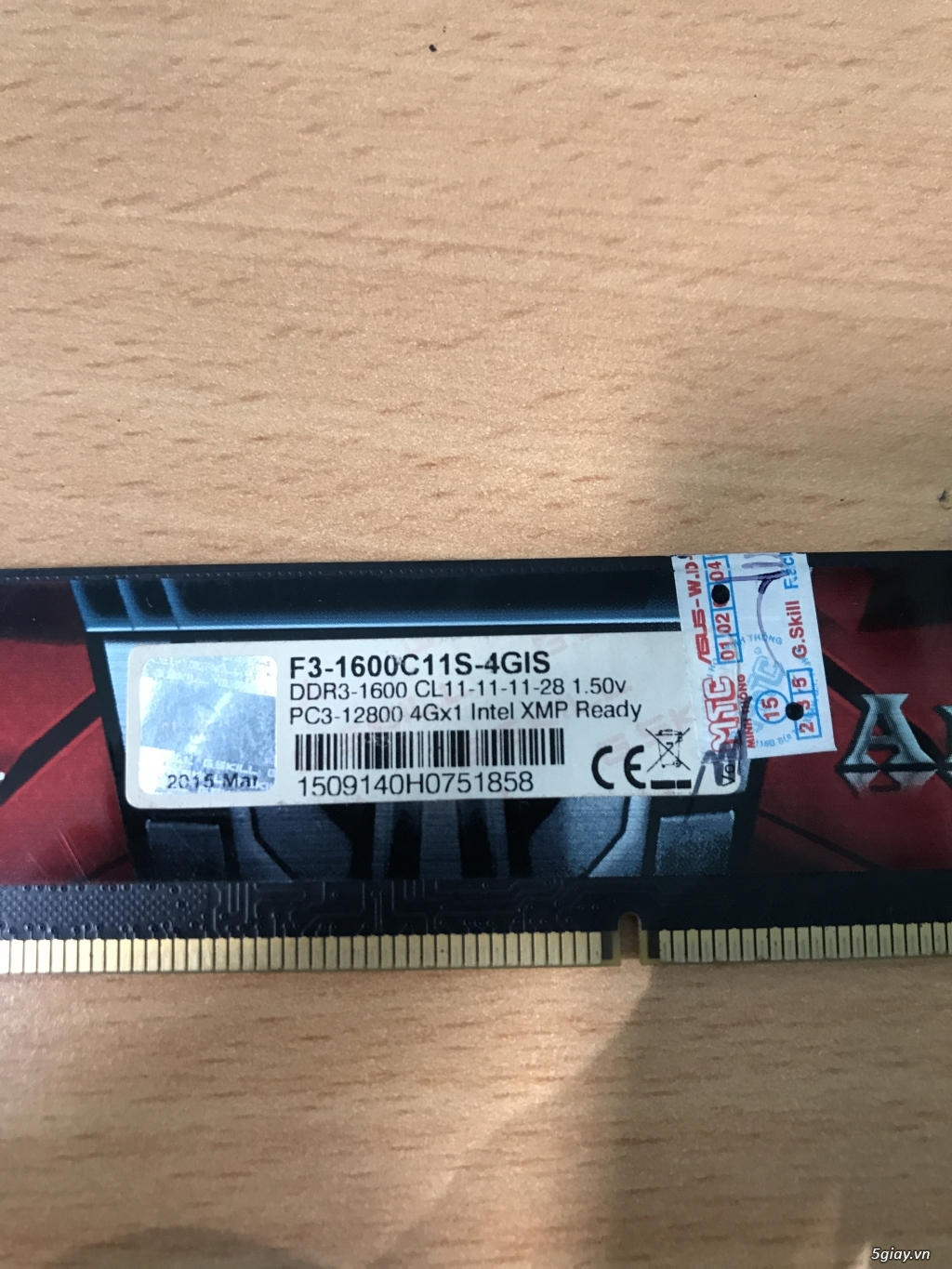 ram gskill 4G /1600 bh t3/2018