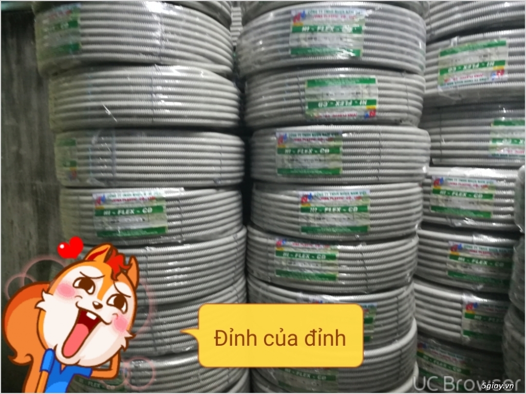 đại lý phân phối ống luồn dây điện lượn sống