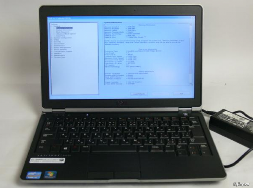 DELL LATITUDE 6230 >>( CORE I5 ĐỜI 3)>> RAM 4G >> HDD 320G >> MÁY ĐẸP GIÁ TỐT 3T8 - 1