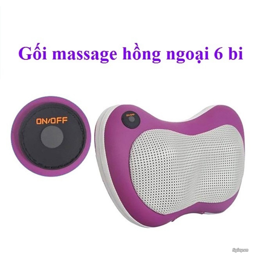 Gối massage hồng ngoại 6 bi chất lượng tốt - 1