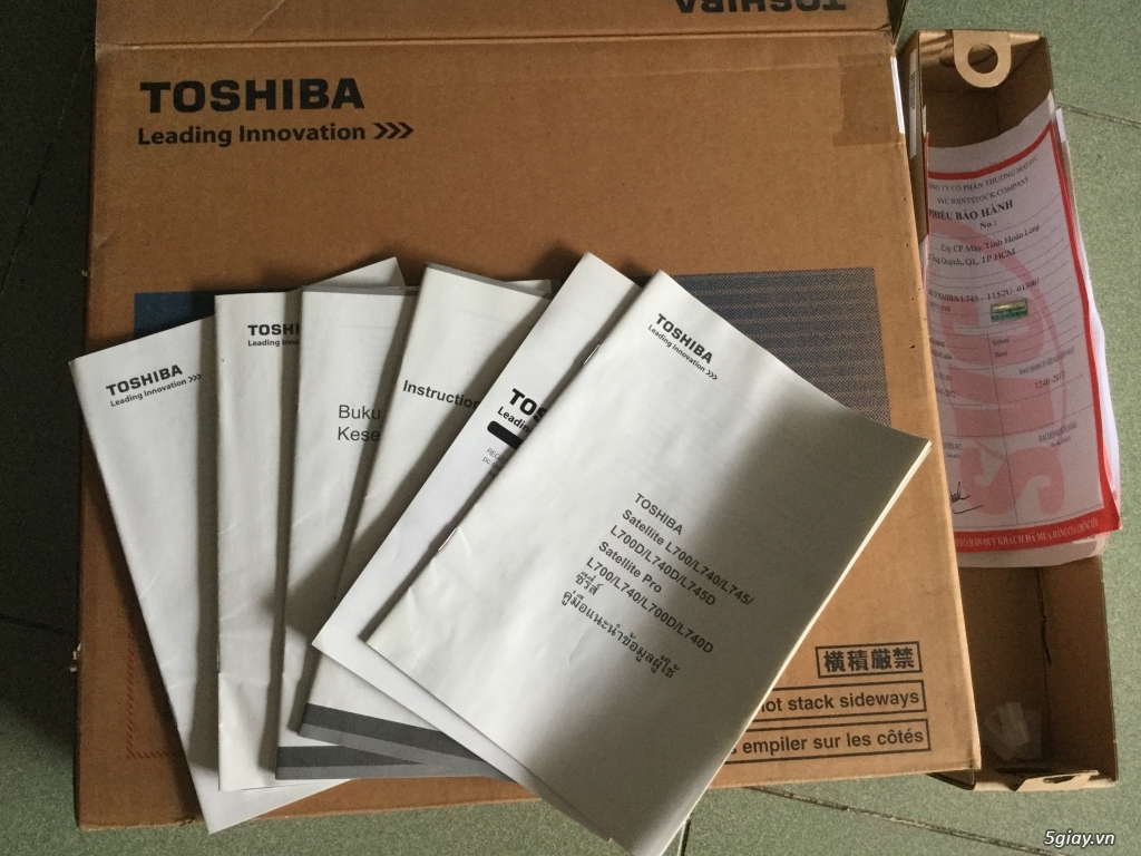 TOSHIBA Core i5 ram 4g Hdd 500 full box - 3