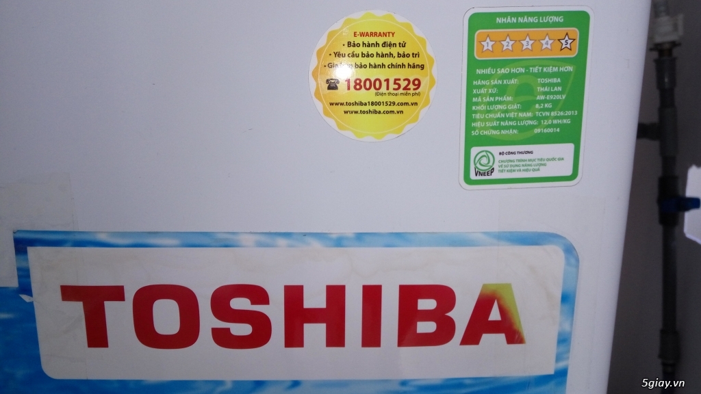 Máy Giặt TOSHIBA 8.2KG AW-E920LV BH Chính Hãng 12 Tháng, New 99% (HOT) - 3